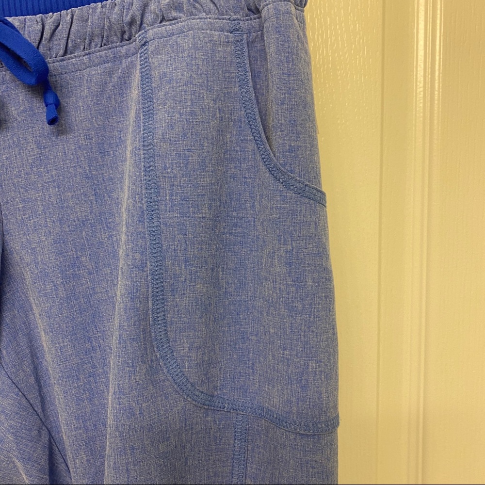 Athleta Drawstring Blue Capris - Picture 3 of 7